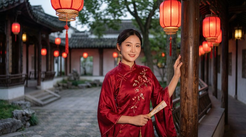 91国风视频：旗袍之美传统文化视频演示